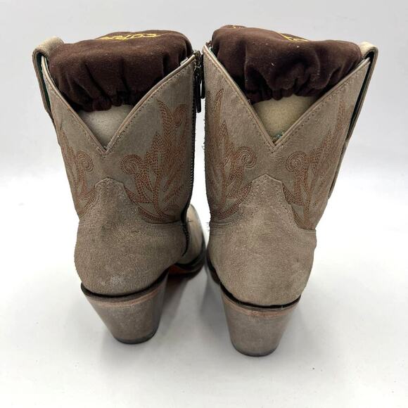 Corral Women's Embroidered Western Pointed Toe Fashion Booties Tan Size US 7 - Picture 6 of 11